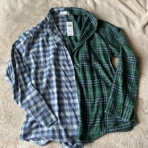 Split Pattern Flannel